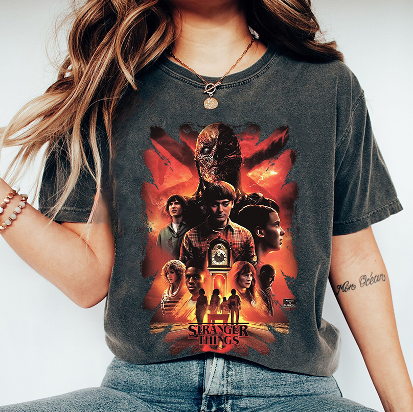 Stranger Things 5 Poster Shirt Stranger Things Characters Sweatshirt Final Season - Image 5