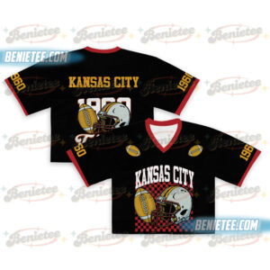 90s Style Kansas City Croptop Mesh Football, Kansas City Game Day Croptop Mesh Football