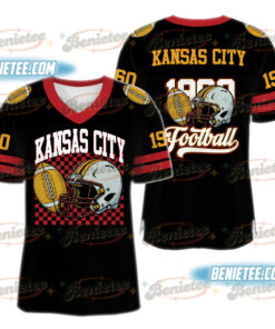 90s Style Kansas City Football Jersey, Kansas City Game Day Football Jersey