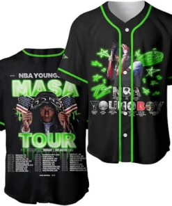 Unisex Young Boy Masa Tour Oversized Baseball Jersey