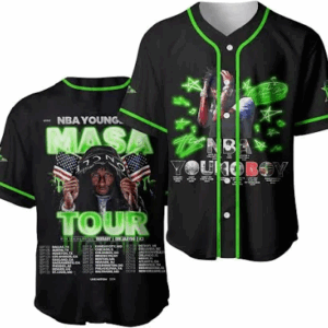 Unisex Young Boy Masa Tour Oversized Baseball Jersey
