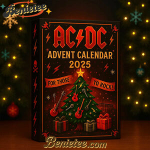 AC/DC AC DC band Premium Advent Calendar 2025 CHRISTMAS GIFT, CHRISTMAS IDEA, Christmas Countdown Advent Calendar Gift Box with 24 Acrylic Ornaments