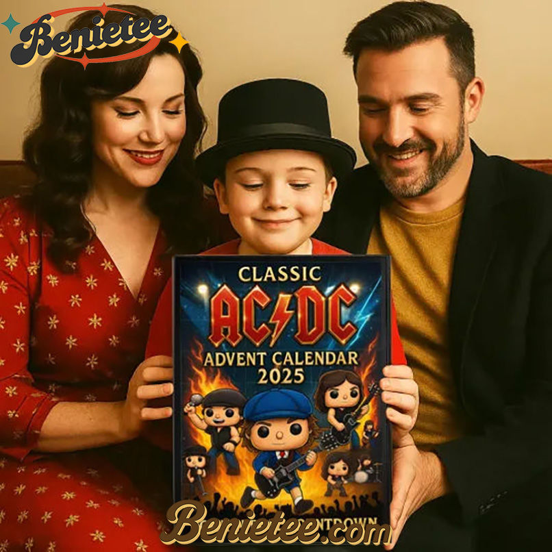 AC/DC AC DC Advent Calendar 2025, Christmas Countdown Advent Calendar Gift Box with 24 Acrylic Ornaments - Image 2