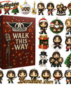 Aerosmith - Walk this Way Advent Calendar 2025 CHRISTMAS GIFT, CHRISTMAS IDEA, Christmas Countdown Advent Calendar Gift Box with 24 Acrylic Ornaments
