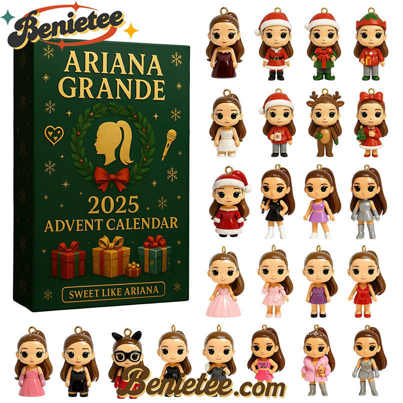 Ariana Grande Premium Advent Calendar 2025 CHRISTMAS GIFT, CHRISTMAS IDEA, Christmas Countdown Advent Calendar Gift Box with 24 Acrylic Ornaments