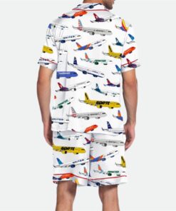 Alternative view of Airline Aircraft Satin Pajama Set For Men