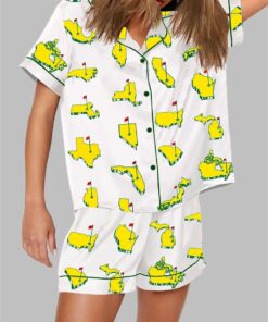 All Masters-Style Golf Print Pajama Set