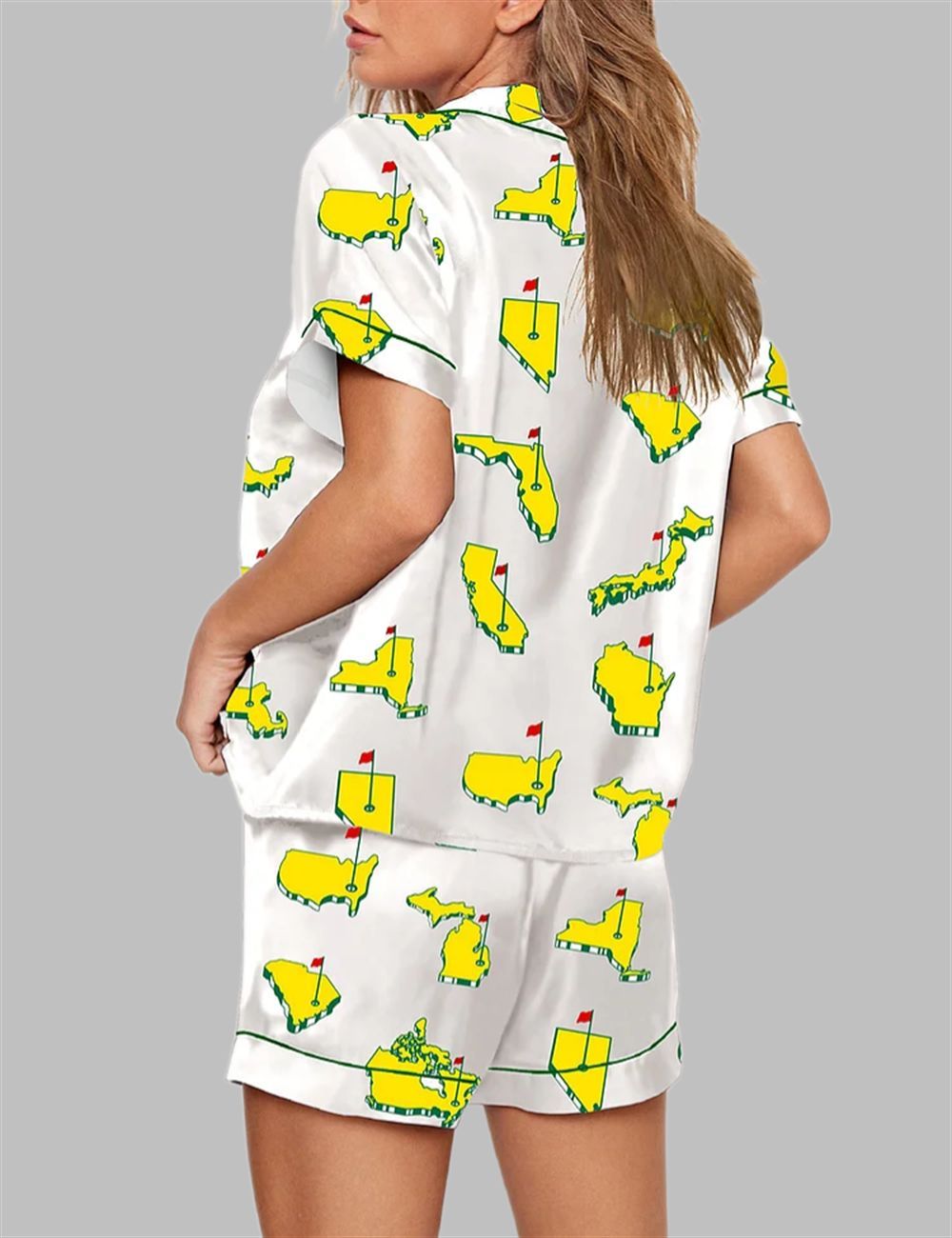 All Masters-Style Golf Print Pajama Set - Image 2