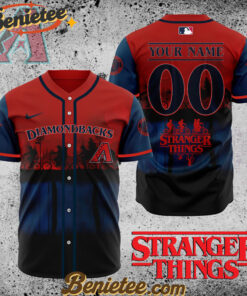 All Team MLB Arizona Diamondbacks X Stranger Things Baseball Jersey