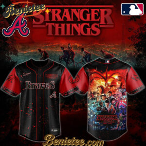 All Team MLB Atlanta Braves x Stranger Things Baseball Jersey 2025 Editions Limited