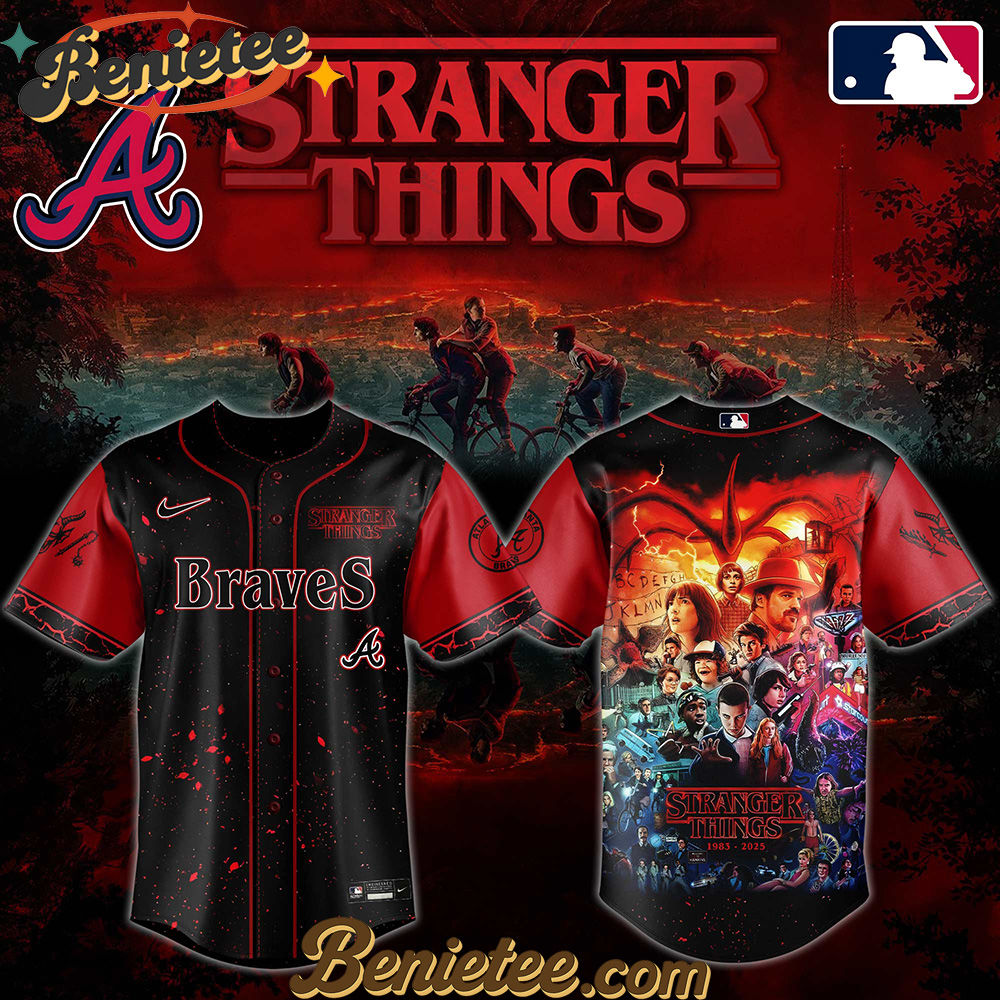 All Team MLB Atlanta Braves x Stranger Things Baseball Jersey 2025 Editions Limited