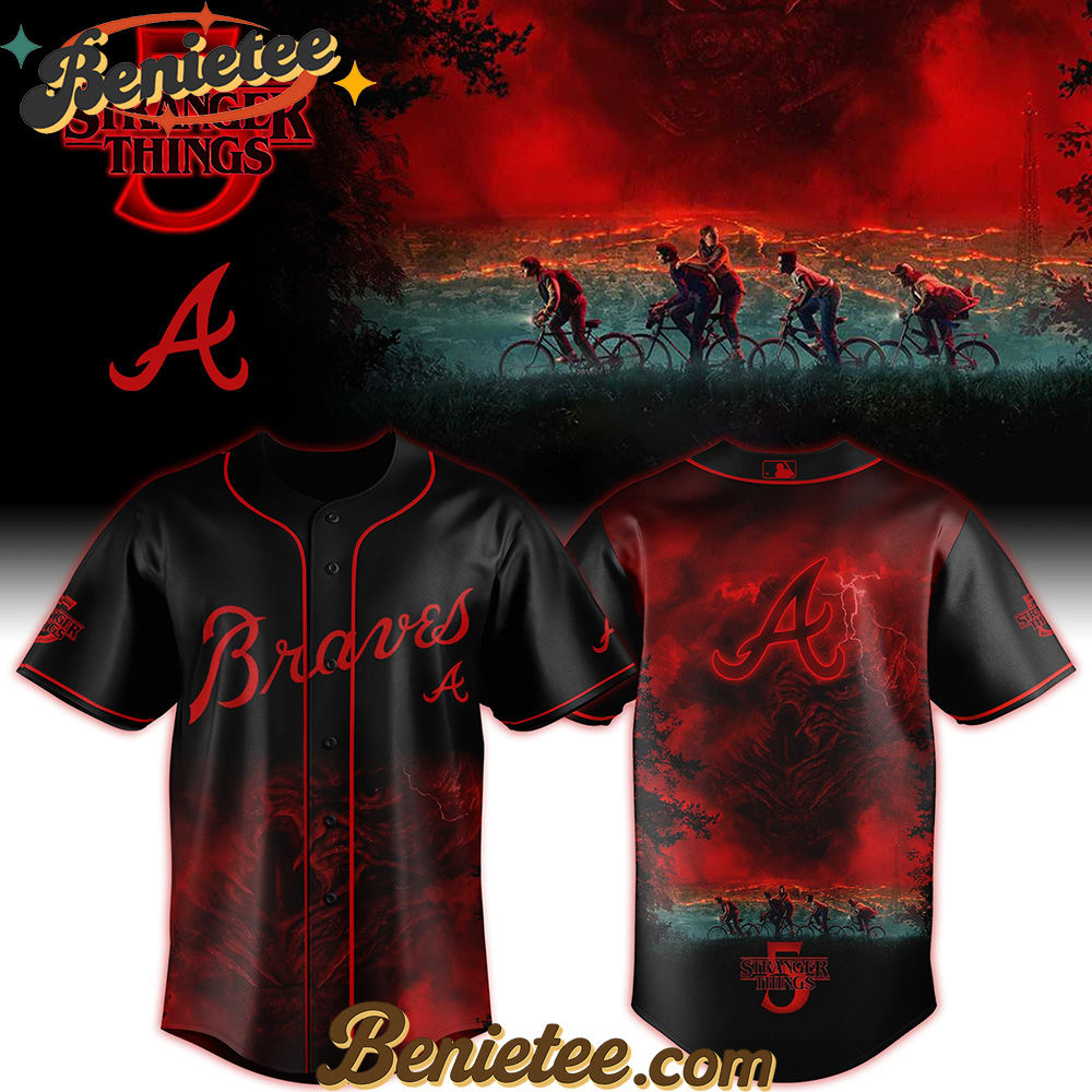 All Team MLB Atlanta Braves x Stranger Things Baseball Jersey 2025 Editions Limited