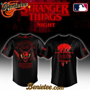 All Team MLB Baltimore Orioles x Stranger Things Night Baseball Jersey Limited Edition