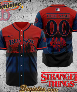 All Team MLB Boston Red Sox X Stranger Things Baseball Jersey