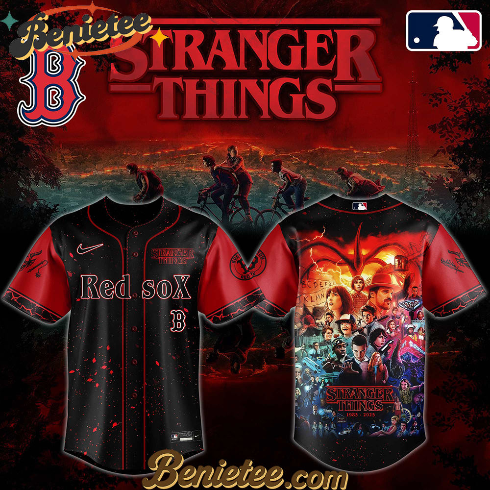 All Team MLB Boston Red Sox x Stranger Things Baseball Jersey 2025 Editions Limited - Image 3