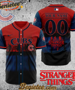 All Team MLB Chicago Cubs X Stranger Things Baseball Jersey
