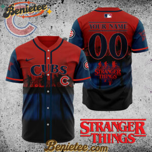 All Team MLB Chicago Cubs X Stranger Things Baseball Jersey
