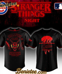 All Team MLB Chicago Cubs x Stranger Things Night Baseball Jersey Limited Edition