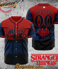 All Team MLB Cincinnati Reds X Stranger Things Baseball Jersey