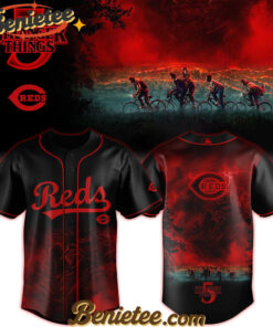 All Team MLB Cincinnati Reds x Stranger Things Baseball Jersey 2025 Editions Limited