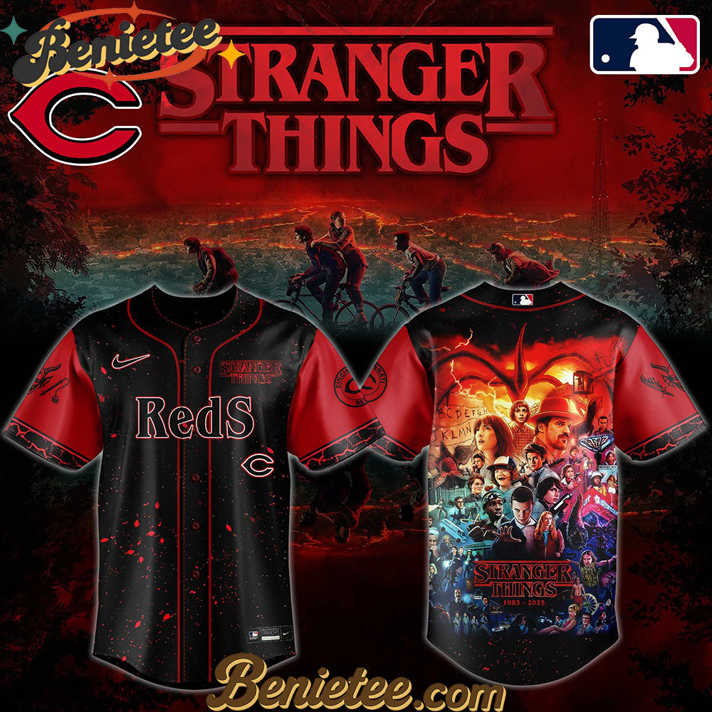 All Team MLB Cincinnati Reds x Stranger Things Baseball Jersey 2025 Editions Limited - Image 3