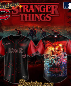 All Team MLB Cincinnati Reds x Stranger Things Baseball Jersey 2025 Editions Limited