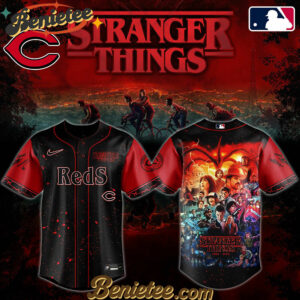 All Team MLB Cincinnati Reds x Stranger Things Baseball Jersey 2025 Editions Limited