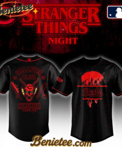All Team MLB Cincinnati Reds x Stranger Things Night Baseball Jersey Limited Edition
