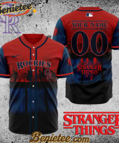 All Team MLB Colorado Rockies X Stranger Things Baseball Jersey