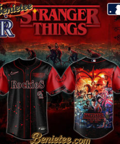 All Team MLB Colorado Rockies x Stranger Things Baseball Jersey 2025 Editions Limited