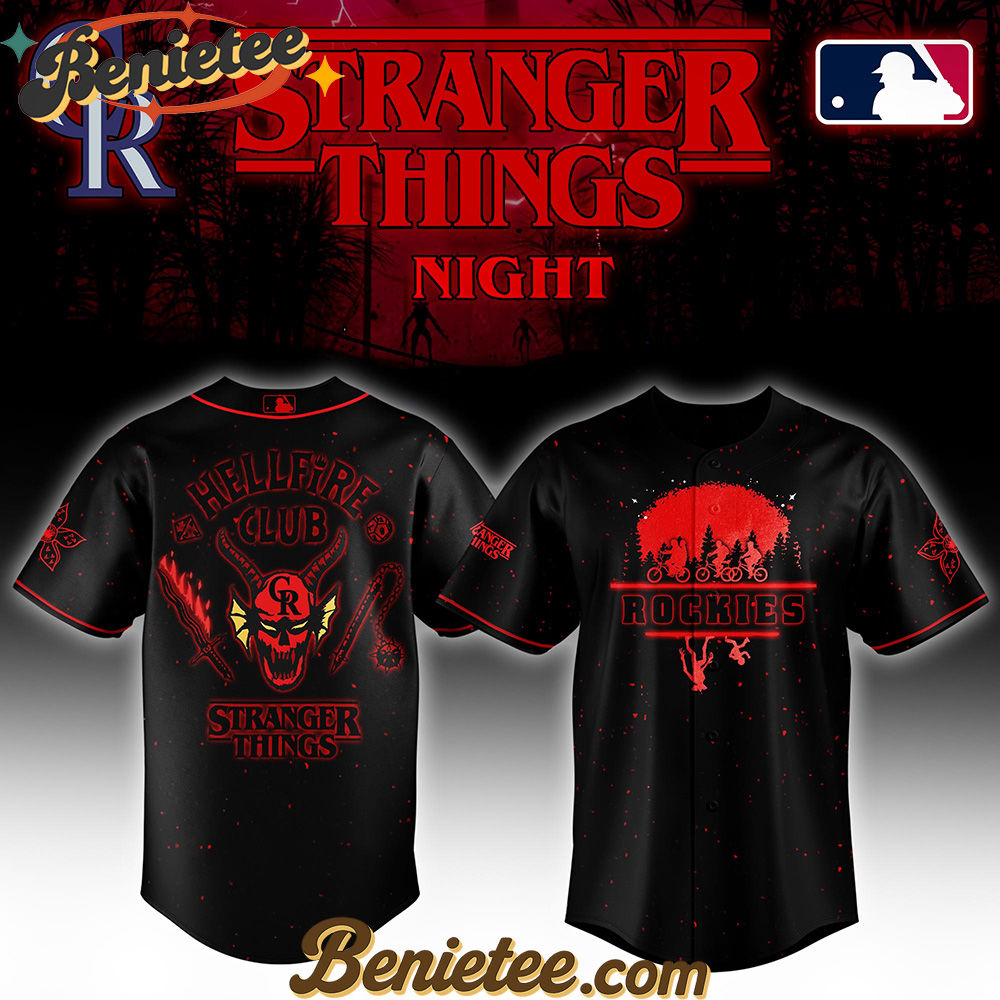 All Team MLB x Stranger Things Night Baseball Jersey Limited Edition - Image 9