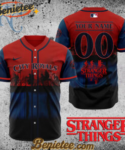 All Team MLB Kansas City Royals X Stranger Things Baseball Jersey