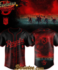 All Team MLB Kansas City Royals x Stranger Things Baseball Jersey 2025 Editions Limited
