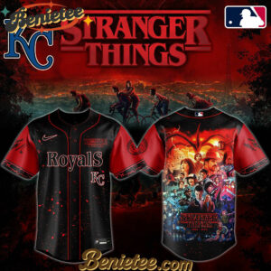 All Team MLB Kansas City Royals x Stranger Things Baseball Jersey 2025 Editions Limited