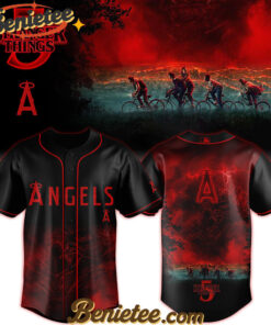 All Team MLB Los Angeles Angels x Stranger Things Baseball Jersey 2025 Editions Limited