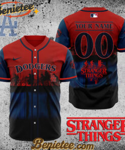 All Team MLB Los Angeles Dodgers X Stranger Things Baseball Jersey