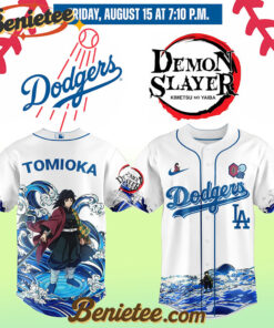 All Team MLB Los Angeles Dodgers x Demon Slayer Baseball Jersey 2025, Custom Anime Trending, Gift For Anime Lovers