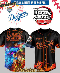 All Team MLB Los Angeles Dodgers x Demon Slayer Baseball Jersey 2025 v1, Custom Anime Trending, Gift For Anime Lovers