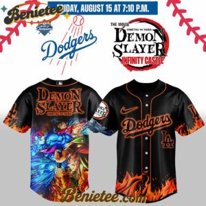 All Team MLB Los Angeles Dodgers x Demon Slayer Baseball Jersey 2025 v1, Custom Anime Trending, Gift For Anime Lovers