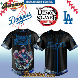 All Team MLB Los Angeles Dodgers x Demon Slayer Baseball Jersey 2025 v10, Custom Anime Trending, Gift For Anime Lovers
