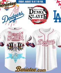 All Team MLB Los Angeles Dodgers x Demon Slayer Baseball Jersey 2025 v11, Custom Anime Trending, Gift For Anime Lovers