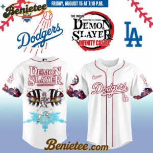 All Team MLB Los Angeles Dodgers x Demon Slayer Baseball Jersey 2025 v11, Custom Anime Trending, Gift For Anime Lovers