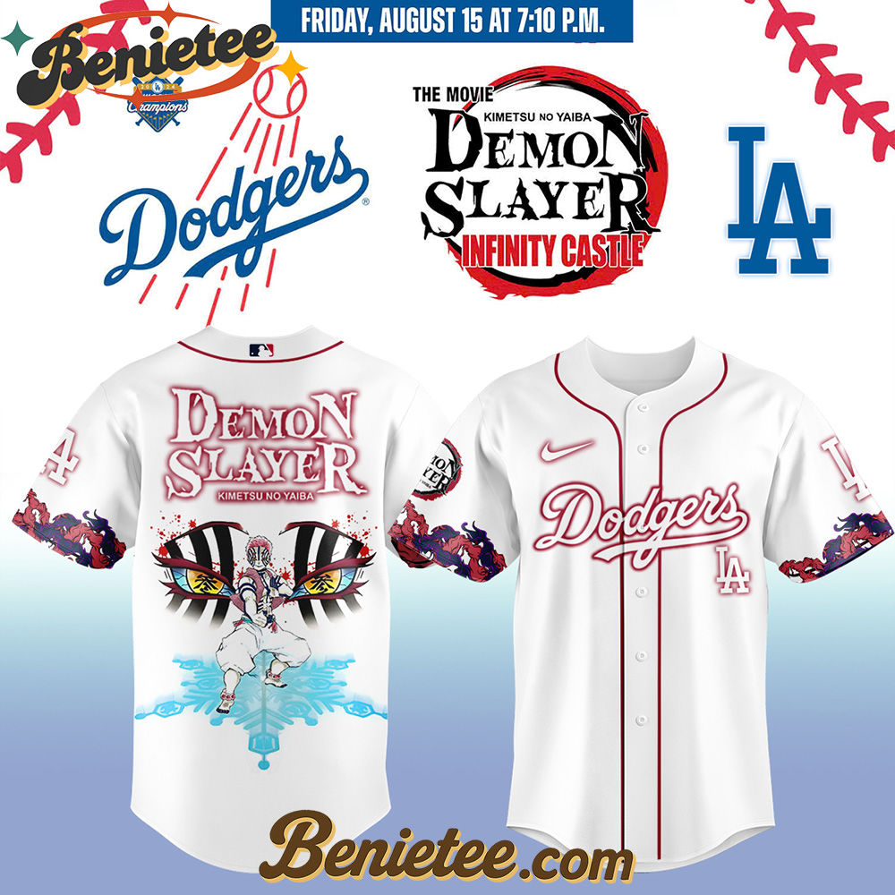 All Team MLB Los Angeles Dodgers x Demon Slayer Baseball Jersey 2025 v11, Custom Anime Trending, Gift For Anime Lovers