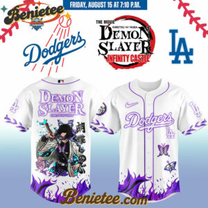 All Team MLB Los Angeles Dodgers x Demon Slayer Baseball Jersey 2025 v12, Custom Anime Trending, Gift For Anime Lovers