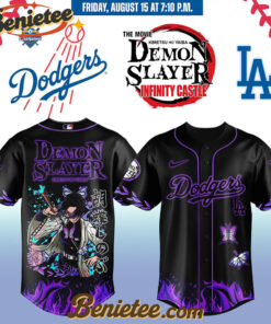 All Team MLB Los Angeles Dodgers x Demon Slayer Baseball Jersey 2025 v13, Custom Anime Trending, Gift For Anime Lovers