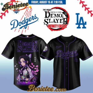 All Team MLB Los Angeles Dodgers x Demon Slayer Baseball Jersey 2025 v14, Custom Anime Trending, Gift For Anime Lovers