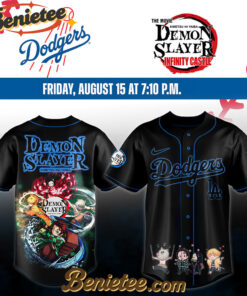 All Team MLB Los Angeles Dodgers x Demon Slayer Baseball Jersey 2025 v15, Custom Anime Trending, Gift For Anime Lovers