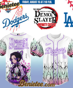 All Team MLB Los Angeles Dodgers x Demon Slayer Baseball Jersey 2025 v16, Custom Anime Trending, Gift For Anime Lovers