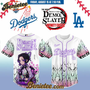 All Team MLB Los Angeles Dodgers x Demon Slayer Baseball Jersey 2025 v16, Custom Anime Trending, Gift For Anime Lovers