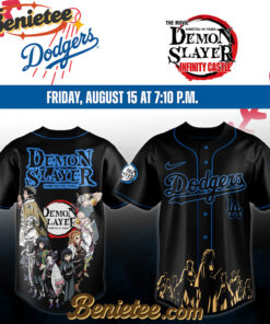 All Team MLB Los Angeles Dodgers x Demon Slayer Baseball Jersey 2025 v17, Custom Anime Trending, Gift For Anime Lovers